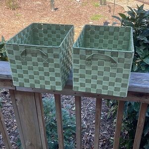 Woven Strap Storage Bin Set of 2